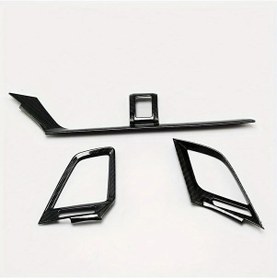 Resim Hightower 2016-2021 Honda Civic 10. Nesil Karbon Fiber Gösterge Paneli Hava Çıkışı Aksesuar Seti 