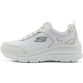 Resim Skechers Fashion Fit Air Cooled Memory Foam Sneaker Hafızalı Taban Kadın Günlük Spor Ayakkabı Beyaz 