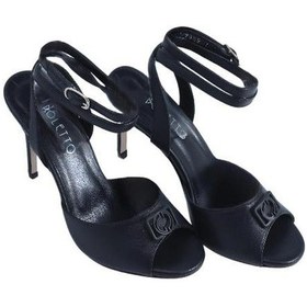 Resim Poletto Hakiki Deri Sıyah Sandalet Topuklu 6564 204 V1-2350 Siyah 