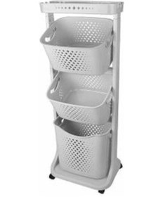 Resim Üç Katlı Organizer Sepet - Sebzelik COSTP750G 