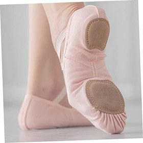 Resim LALAFINA Ballet Ayakkabısı Yetişkinler Için Konforlu Ve Hafif Esnek Kaymaz Tabanlı Balerin Pratik Ayakkabıları 