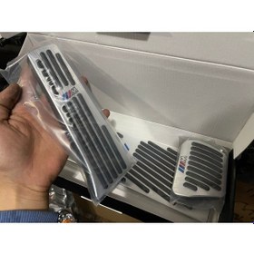 Resim Bmw F30 F32 F33 Metal & Siyah Pedal Seti M Logolu 