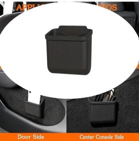 Resim Gateesat Tesla Model 3/y/s/x Konsol Organizatörü Siyah Silikon Depolama Kutusu 