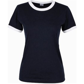 Resim Trender Basic Biyeli O Yaka Lacivert Kadın T-shirt 26ydt1000001 