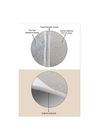 Resim Dijital Baskılı Yıkanabilir Bath Desenli Kaymaz Taban 2'li Banyo Paspas Seti Kahverengi 