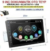 Resim ucuzcu market 9 Inç Büyük Ekran Dokunmatik Oto Teyp +8 Led Geri Vites Kamera Bir Arada (mirrorlink+bluetooth+usb) 