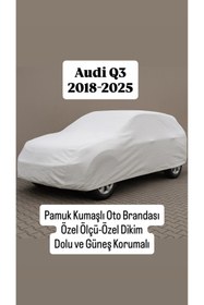 Resim içel çadır Audi Q3 2018-2025 Uyumlu Özel Ölçü Özel Dikim Kalın Pamuklu Araç Çadırı 