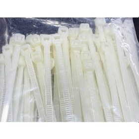 Resim 37cm Beyaz Kablo Bağı 3,6mm Plastik Kelepçe - 100 Adet Nylon Düzenleyici 