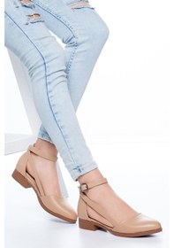 Resim Rayna Kısa Topuk Cilt Ayakkabı Ten 
