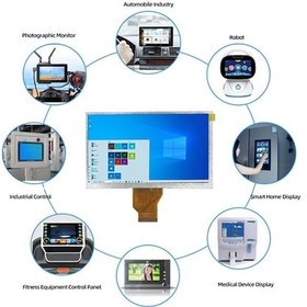 Resim Crackedice Ekran 50 Pins Hd 800x480 Araba Araç İçin Onarım Yedek Monitör 