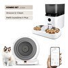 Resim Groove Q-Clean Wi-Fi Otomatik Kedi Tuvaleti Gri - AutoDine X Plus 5L Wi-Fi Kameralı Akıllı Otomatik Mama Kabı 