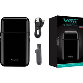 Resim Vgr Elektrikli Tıraş Makinesi Profesyonel Jilet Mini Sakal Düzeltici Tıraş Black With Box Diğer 