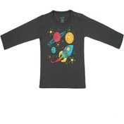 Resim POPİQUE Organics Galaxy Uzun Kollu Füme Organik T-shirt 
