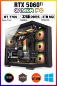 Resim DMC GOLD X14 Ryzen 7 7700 32GB 5600MHz DDR5 1TB M.2 RTX5060Ti Sıvı Soğutmalı Oyuncu Bilgisayarı 