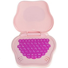 Resim Oyuncak Mini Laptop Eğitici Öğretici Bilgisayarım Türkçe Pembe 