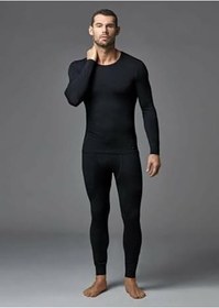 Resim Tutku 1 Adet Siyah Renk Termal Alt Üst Takım 