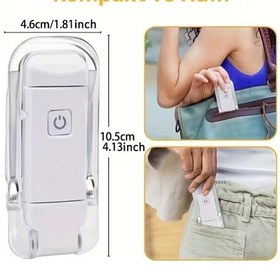 Resim Beyaz Renk Kitap Okuma Işığı 3 Farklı Işık Rengi 3 Kademe Işık Kitap Ayıracı Usb Şarjlı Beyaz 