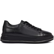Resim Derimod Erkek Siyah Bağcıklı Kalın Tabanlı Deri Sneaker 25WFD7601FT 