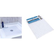 Resim Genel Markalar Tsrmx Homi Banyo Duşakabin İçi Kaydırmaz Şeffaf Damlalı 27x31x0,8cm Yeni Model 985448 