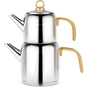 Resim Karaca New Mira İndüksiyon Tabanlı Midi Boy Çaydanlık Takımı 