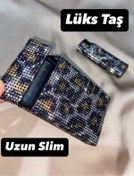 Resim Lüks Taş Sigara Kutusu Uzun Slim 