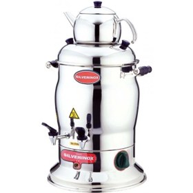 Resim teknotrust Silverinox 2200 7 Lt - 2 Demlik Çay Semaveri 