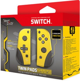 Resim Nintendo Switch JoyCon Twin Pads Controller Sarı 