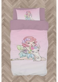 Resim Mekta Home Bebek Ve Çocuk Odası Prenses Kız Ve Tatlı Kedi Desenli Nevresim Takımı 