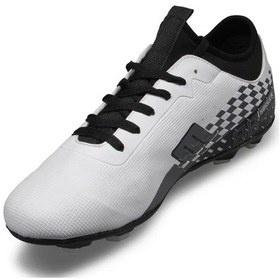 Resim M.p. 231-1138 Gr 36-39 Beyaz-siyah Çoraplı Halı Saha Futbol Ayakkabı - 36 Beyaz 