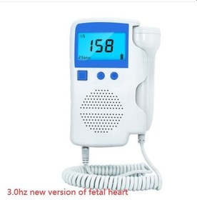 Resim Fetal Heart Rate Monitor Home Pregnancy Baby Fetal Sound Heart Rate Detector - Blue 3.0hz fetal favorite 