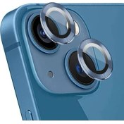 Resim Piyasa Sepeti Apple iPhone 14 6.1'' Metal Çerçeveli Kamera Koruma Lensi Sierra Mavi 