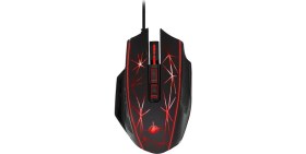 Resim MF PRODUCT Siyah Strike 0267 Işıklı Ağırlık Ayarlı Kablolu Gaming Mouse 