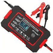 Resim Maxaccess Rjtıanye 12v 6a Akıllı Akü Şarj Cihazı Lcd Ekranlı Kırmızı Otomatik Desülfatör 