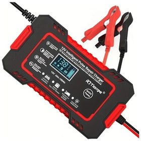 Resim Maxaccess Rjtıanye 12v 6a Akıllı Akü Şarj Cihazı Lcd Ekranlı Kırmızı Otomatik Desülfatör 