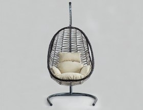Resim Cosmo Bahçe Salıncağı - Kahverengi Rattan 