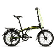 Resim Bisan FX 3500 Tourney 7 Vites 20" Katlanır Bisiklet - Sarı (Dinamo Farlı, Alüminyum ve Kompakt) 