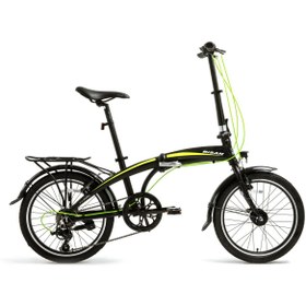 Resim Bisan FX 3500 Tourney 7 Vites 20" Katlanır Bisiklet - Sarı (Dinamo Farlı, Alüminyum ve Kompakt) 