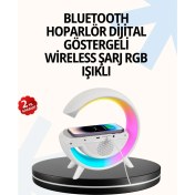 Resim 15W Hızlı Şarj Destekli LED Atmosfer Işığı ve Alarm Fonksiyonlu Lamba 