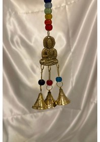 Resim Rüzgar Çanı Deprem Zili Çanı Kapı Zili Pirinç Buda Budha 