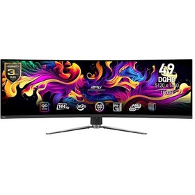 Resim MSI MPG 491CQP QD-OLED 49" 0.03 MS 144 Hz Curved OLED Oyuncu Monitör 