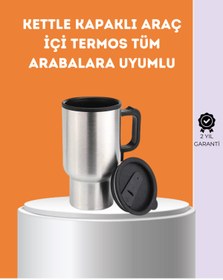 Resim AyrStore Paslanmaz Çelik Araç İçi Kahve Ve Çay Isıtıcı Termos 