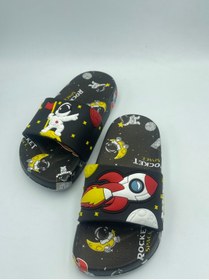 Resim Gezer Erkek Çocuk Erkek Çocuk Terlik(roket Ve Astronot Desenli) 