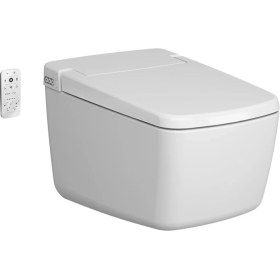 Resim VitrA V-Care Prime 7231B403-6216 Rim-ex Akıllı Asma Klozet Seti, 62 cm, Beyaz 