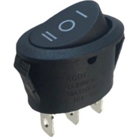 Resim Oval Işıksız Anahtar On-Off-On 