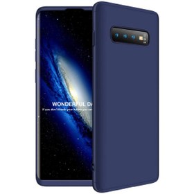 Resim Microsonic Galaxy S10 Plus Kılıf Double Dip 360 Protective Lacivert 