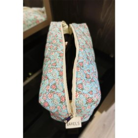 Resim Bahels Soft Mavi Desenli Tekstil Seyahat Çantası XL Boy Günlük Kullanım İçin Şık Tasarım 