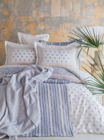 Resim Apricitas Tek Kişilik Timeless Set Florantine Nevresim Takımı ve Battaniye 