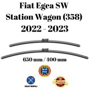 Resim Fiat Egea Sw Station Wagon 358 2022 2023 Uyumlu Ön Cam Silecek Süpürgesi Takımı 650/400mm Silbak Sb2616c 