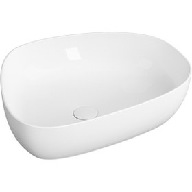 Resim VitrA Outline 5991b403-0016 Asimetrik Lavabo, Clean, 56 Cm, Beyaz 