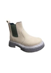 Resim Ortopedikal 1087 Filet Unisex Erkek Ve Kız Çocuk Bot Bej Süet Yanı Lastikli Ve Fermuarlı Anatomik Bej 